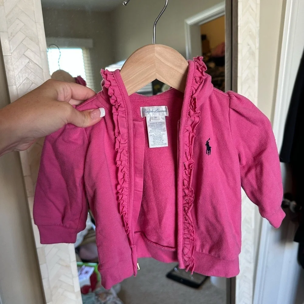 Ralph Lauren Pink Kids Baby Hoodie